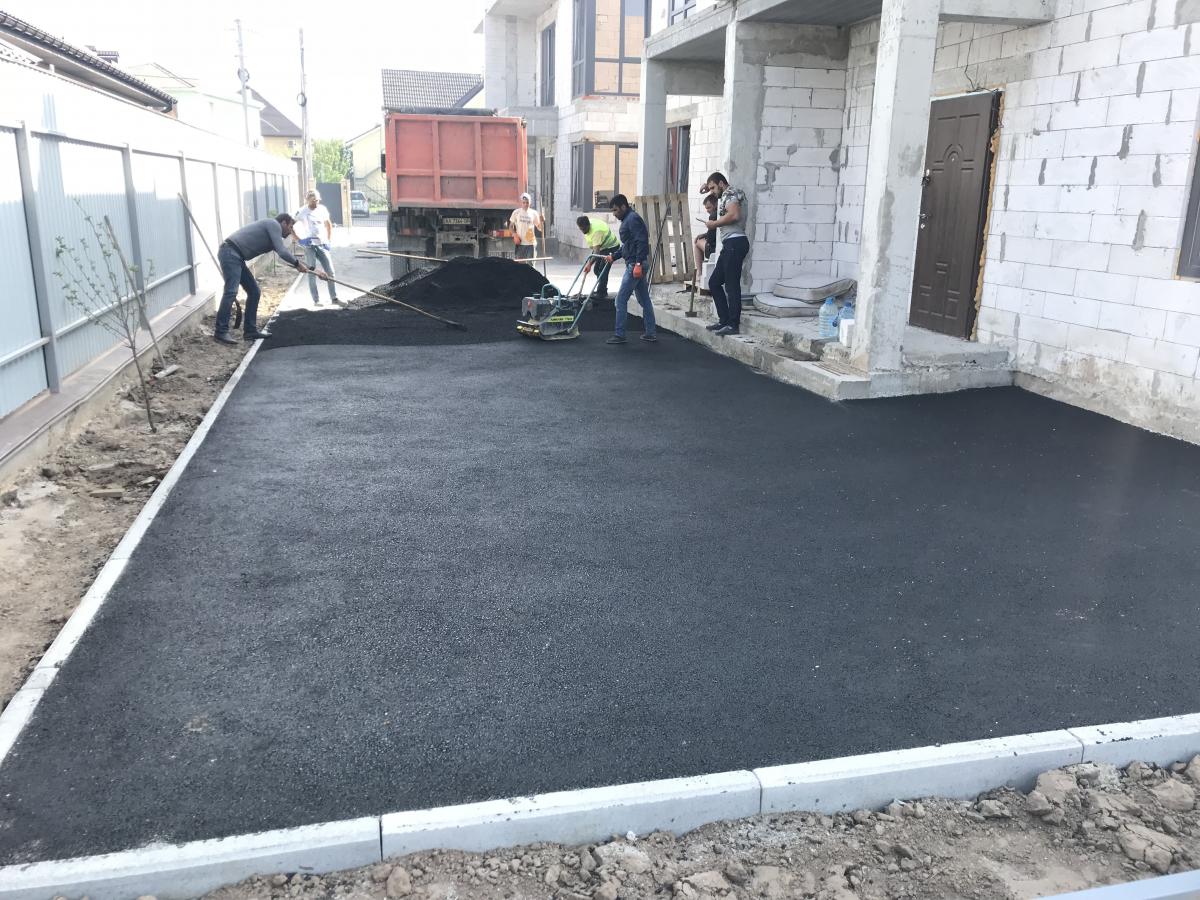 Асфальтирование дорог, село Гора